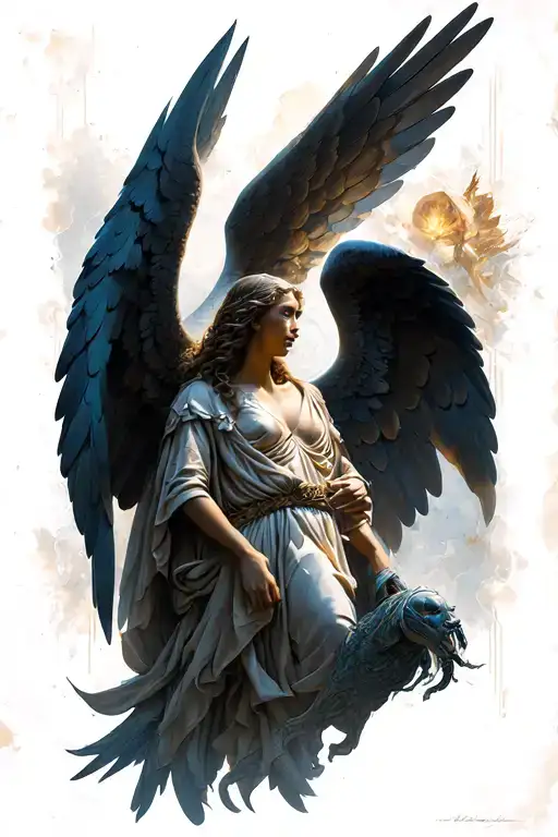 ARCHANGEL RAPHAEL tattoo design idea