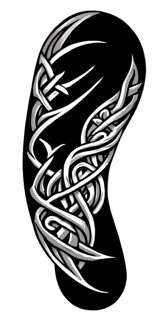 Irish Celtic pattern sleve tattoo design tattoo design idea