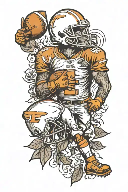 university of Tennessee football tattoo design idea