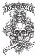 tool band logo tattoo design idea