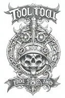 tool band logo tattoo design idea