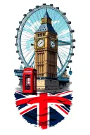 london, uk, union jack, big ben, london eye, phone booth, underground station, arsenal, tower bridge tattoo design idea