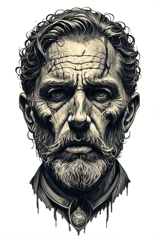 god is the only man i fear  tattoo design idea