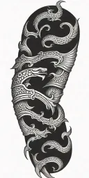 don't tread on me flintlock pistols crossing each other tattoo design idea