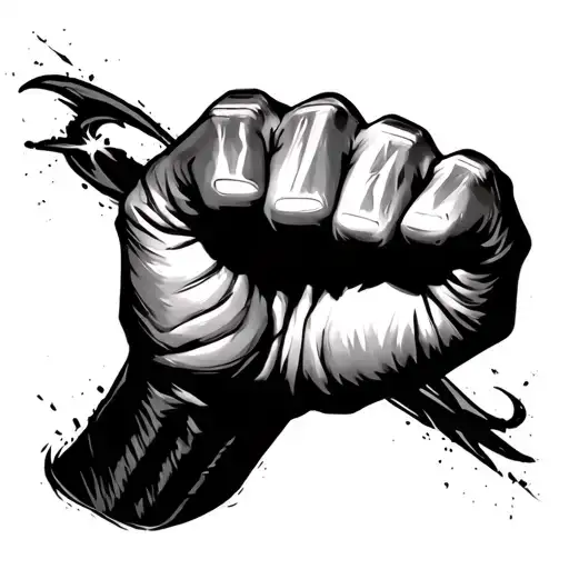 St Anger Fist forearm tattoo tattoo design idea
