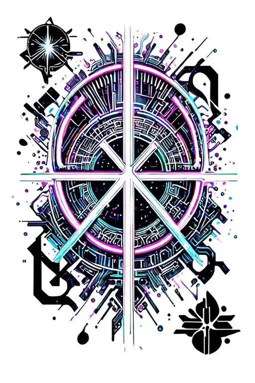 Peace, Love, Loyalty, and God in Japanese tattoo design idea