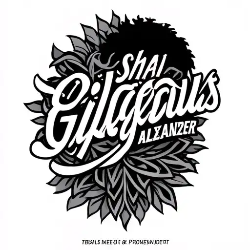 "shai gilgeous-alexander " tribal armband tattoo featuring tattoo design idea