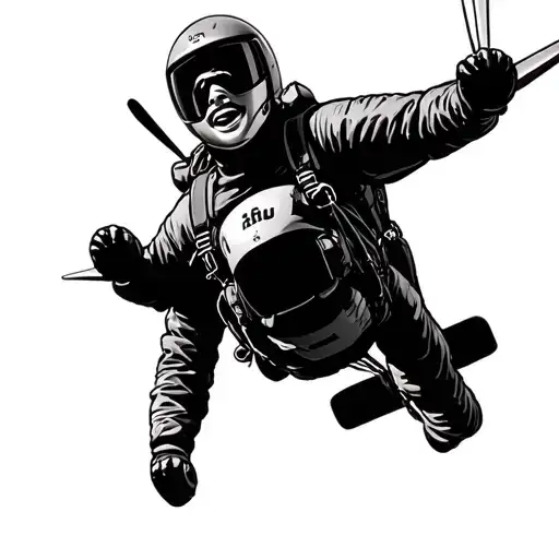 skydiving on the plane flying in the sky that I can see plane tattoo design idea
