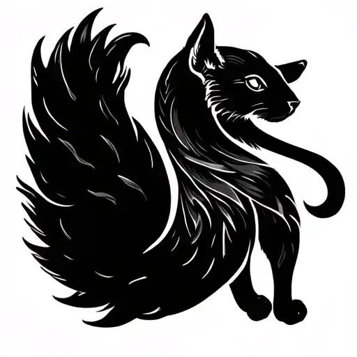 ermine tail heraldic tattoo design idea