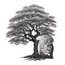 xxxtentacion tree tattoo design idea