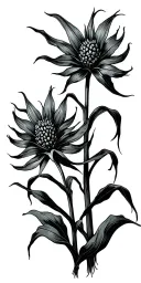 cornfield tattoo design idea