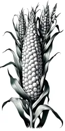cornfield tattoo design idea