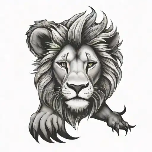 lion king tattoo design idea