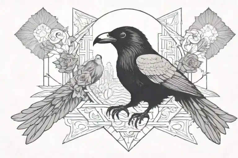 edgar allen poe inspired tattoo tattoo design idea