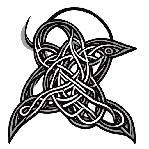 Celtic in memory of mom tattoo design idea