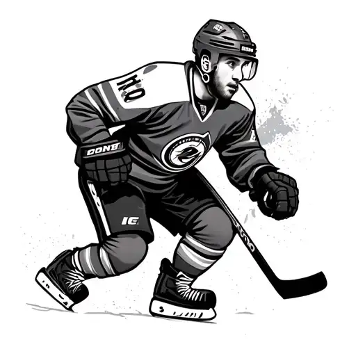 Ice Hockey tattoo design idea