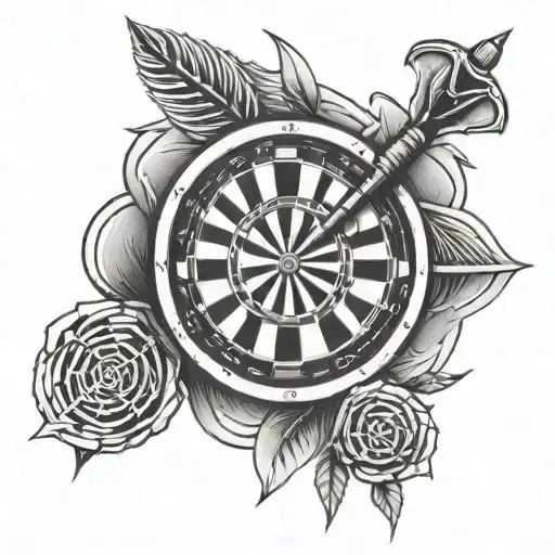 darts themed tattoo tattoo design idea