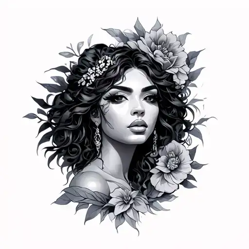 Oshun tattoo design idea