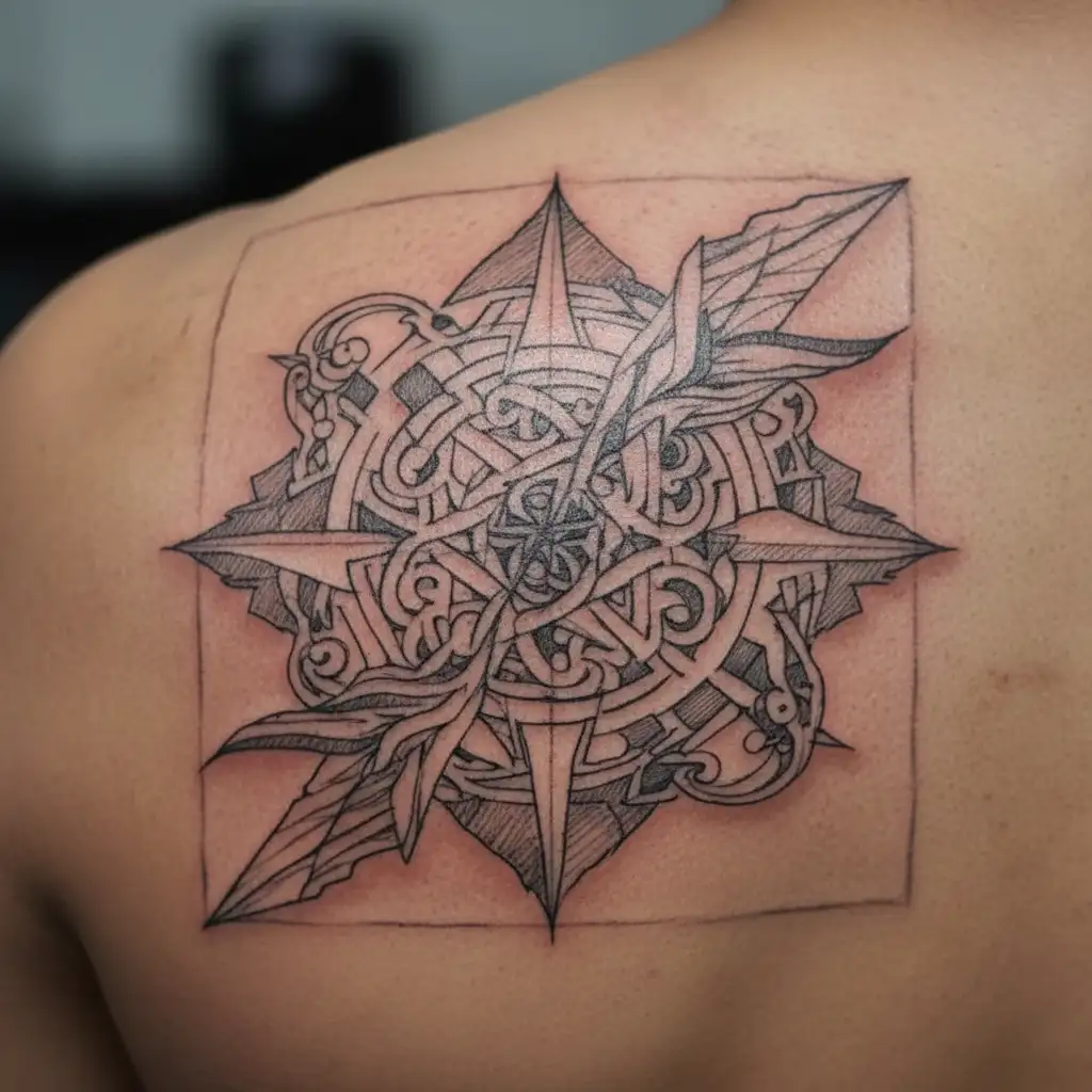 PTSD, Depression, anxiety fighter symbol tattoo design idea