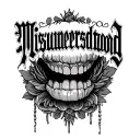 "Misunderstood " misunderstood tattoo design idea
