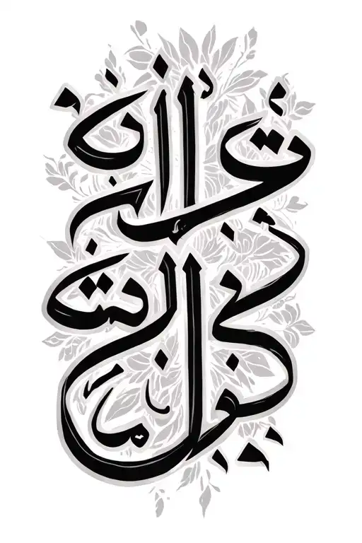 "AMIERA" Arabic writing tattoo design idea