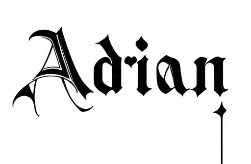 "Adrian" tattoo design idea