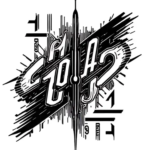 Car speed counter with the needle tattoo design idea