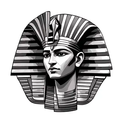 amun ra egyptian god tattoo design idea