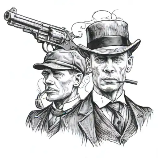 peaky blinders tattoo design idea