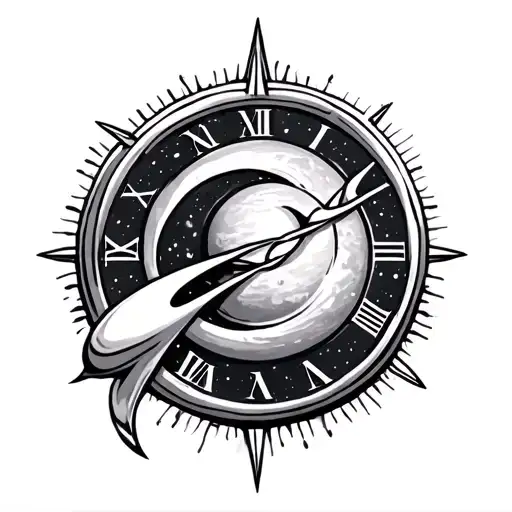 aquarius symbol with the uranus symbol seronding is with birthday in roman numeral. tattoo design idea