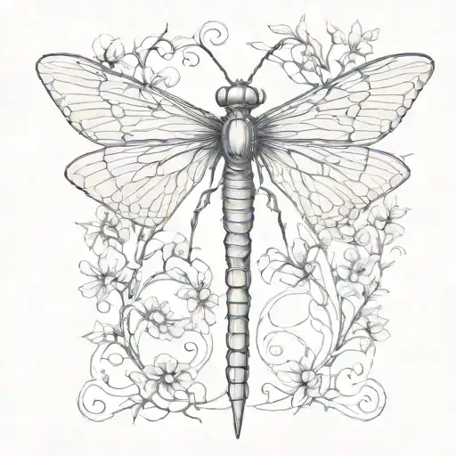 mayfly nmyph tattoo design idea