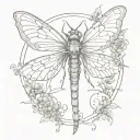 mayfly nmyph tattoo design idea