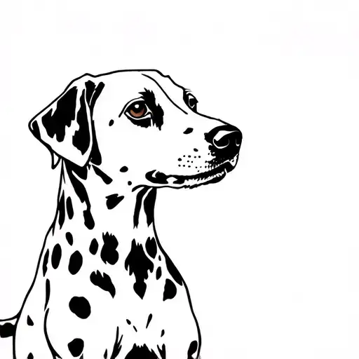 Dalmatian dog tattoo design idea