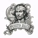 Puerto Rico tattoo design idea