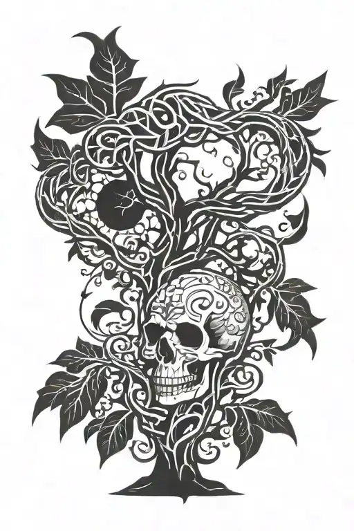 poison tree forearm sleeve. tattoo design idea