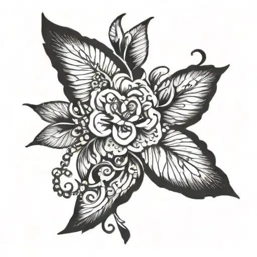 Incorporate lyrics from a One Direction song into a design tattoo design idea