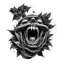 gluttony tattoo design idea