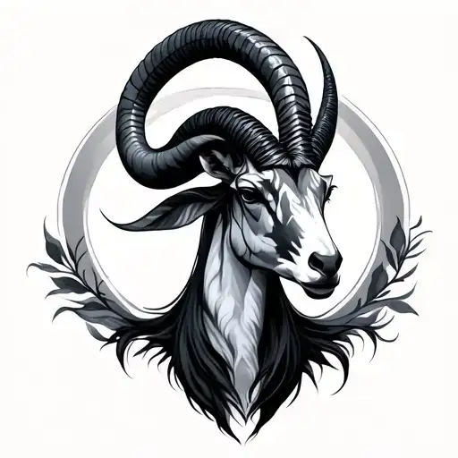 Capricorn tattoo design idea