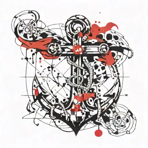 anchor with family date of births 2006 1968 1989 1999 1967  nd the saying " Always & Forever "  tattoo design idea