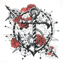 anchor with family date of births 2006 1968 1989 1999 1967  nd the saying " Always & Forever "  tattoo design idea