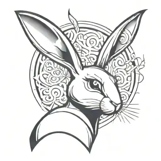 Playboy bunny next to PPJ tattoo design idea
