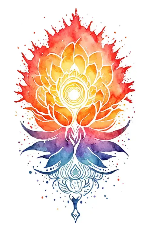 Ogun, rebirth and strength tattoo design idea