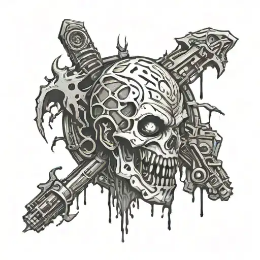zombi resident evil  tattoo design idea