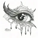 lucifer's last tear tattoo design idea