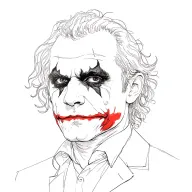 why so serious? joker heath ledger tattoo design idea