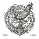 Phoenix Bird Inside A Tree Of Life tattoo design idea