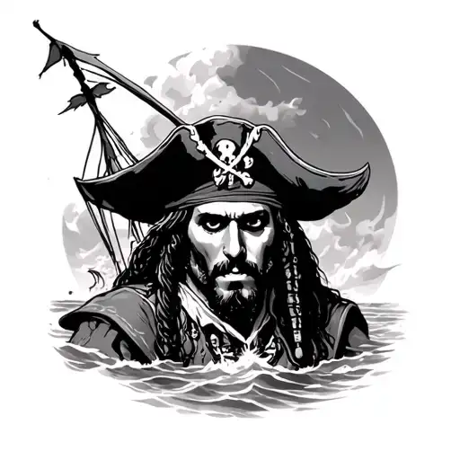 Pirates Of The Caribbean tattoo design idea