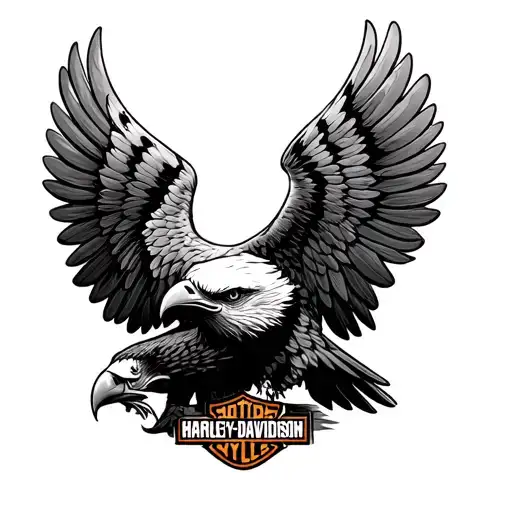 Harley Davidson Eagle tattoo design idea