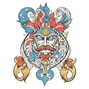 patriotic Ukrainian tattoo design idea