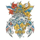 patriotic Ukrainian tattoo design idea